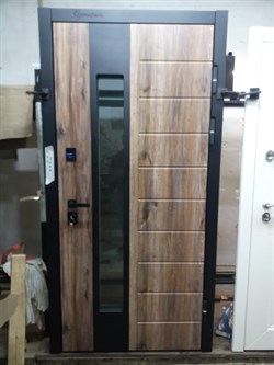 Снедж. Морозостойкая готовая дверь с Двухцветным коробом - фото 9351