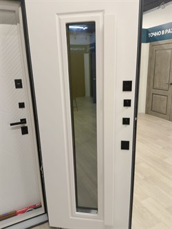 Морозостойкая взломостойкая дверь Русская Зима с Двухцветным коробом 781 - фото 9364